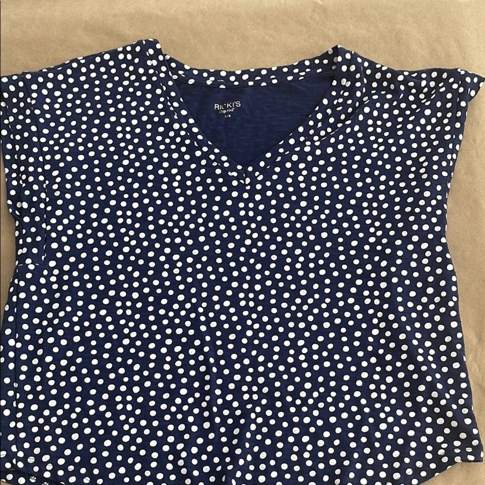 Ricki's Blue Polka Dot Women's Top